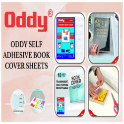 Oddy Clear Self Adhesive Book Cover Sheets